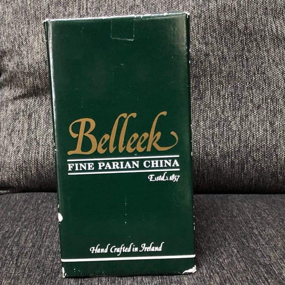 NIB Vintage Belleek Fairy Lamp Tealight Holder - Picture 8 of 9